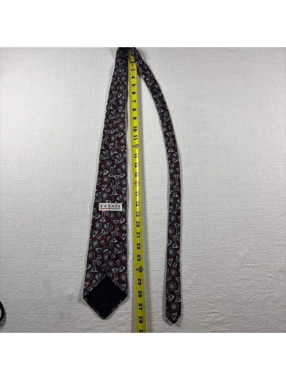 Cezani Silk Tie Disco Geometric Design | Made in USA | Multicolor